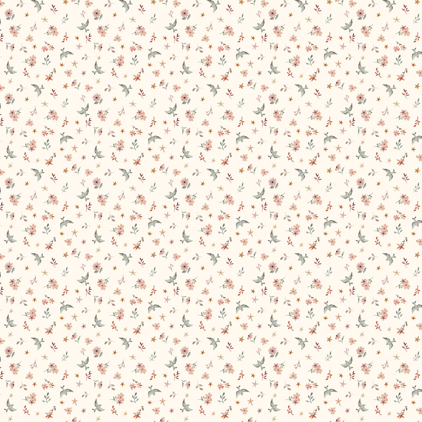 Blossom Breeze ~ Birds ~ RC91022-11 Cream