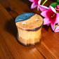 Hand-Turned Wood and Epoxy Scissor Holder