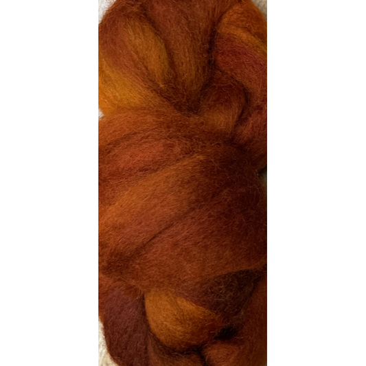 Spinners Hill ~ "Rustic Rust" Roving