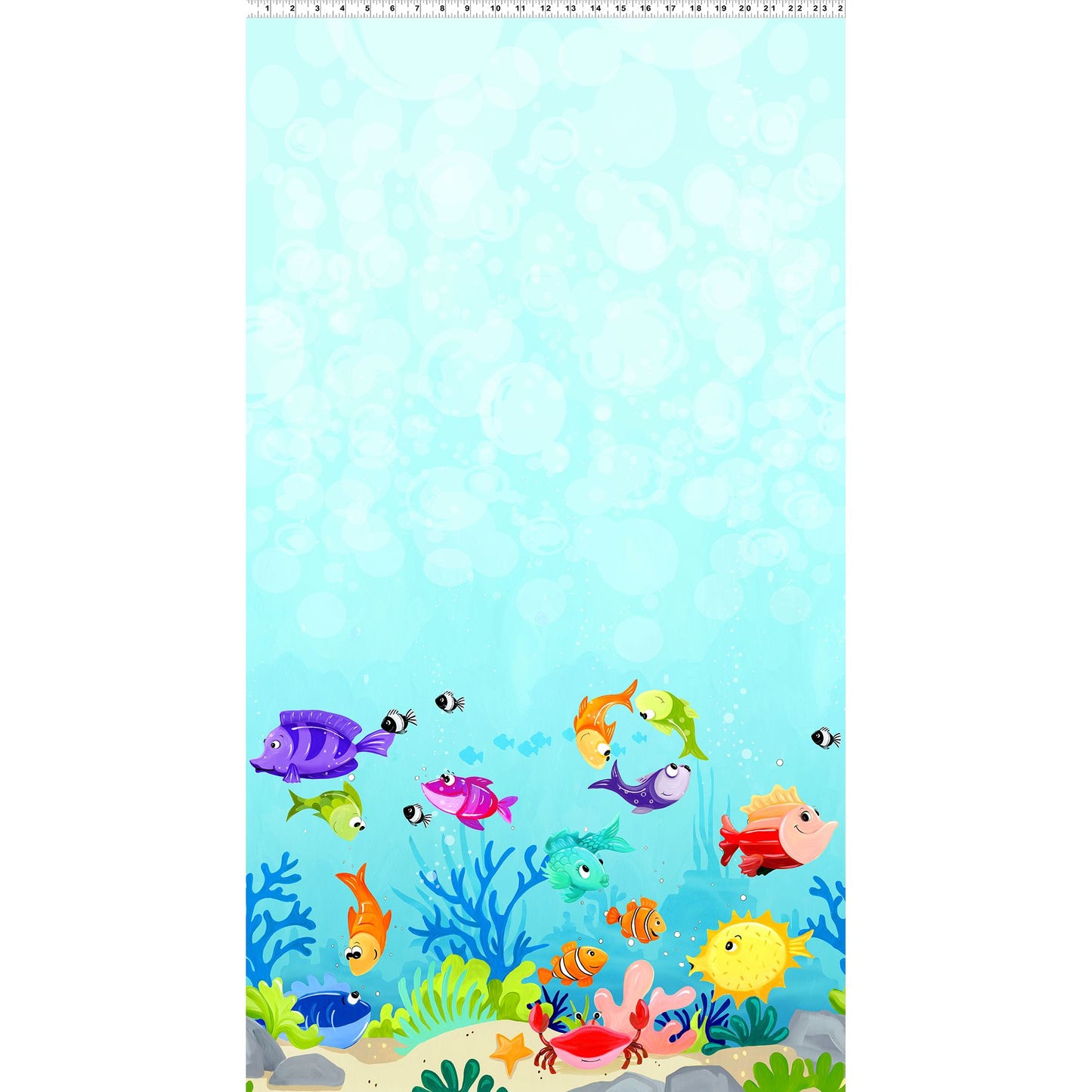 Under the Sea ~ Border ~ SB20419-710 Light Blue