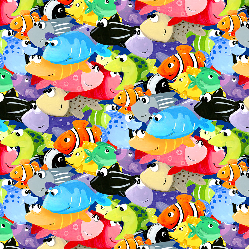 Under the Sea ~ Allover Fish ~ SB20420-999 Multi