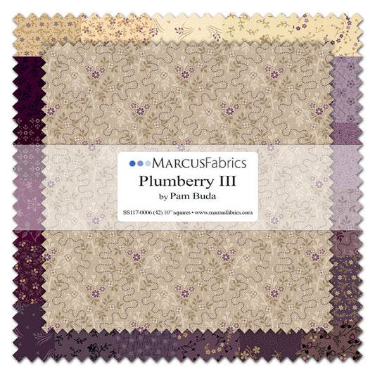 Plumberry III ~ 10" Squares ~ SS117-0006