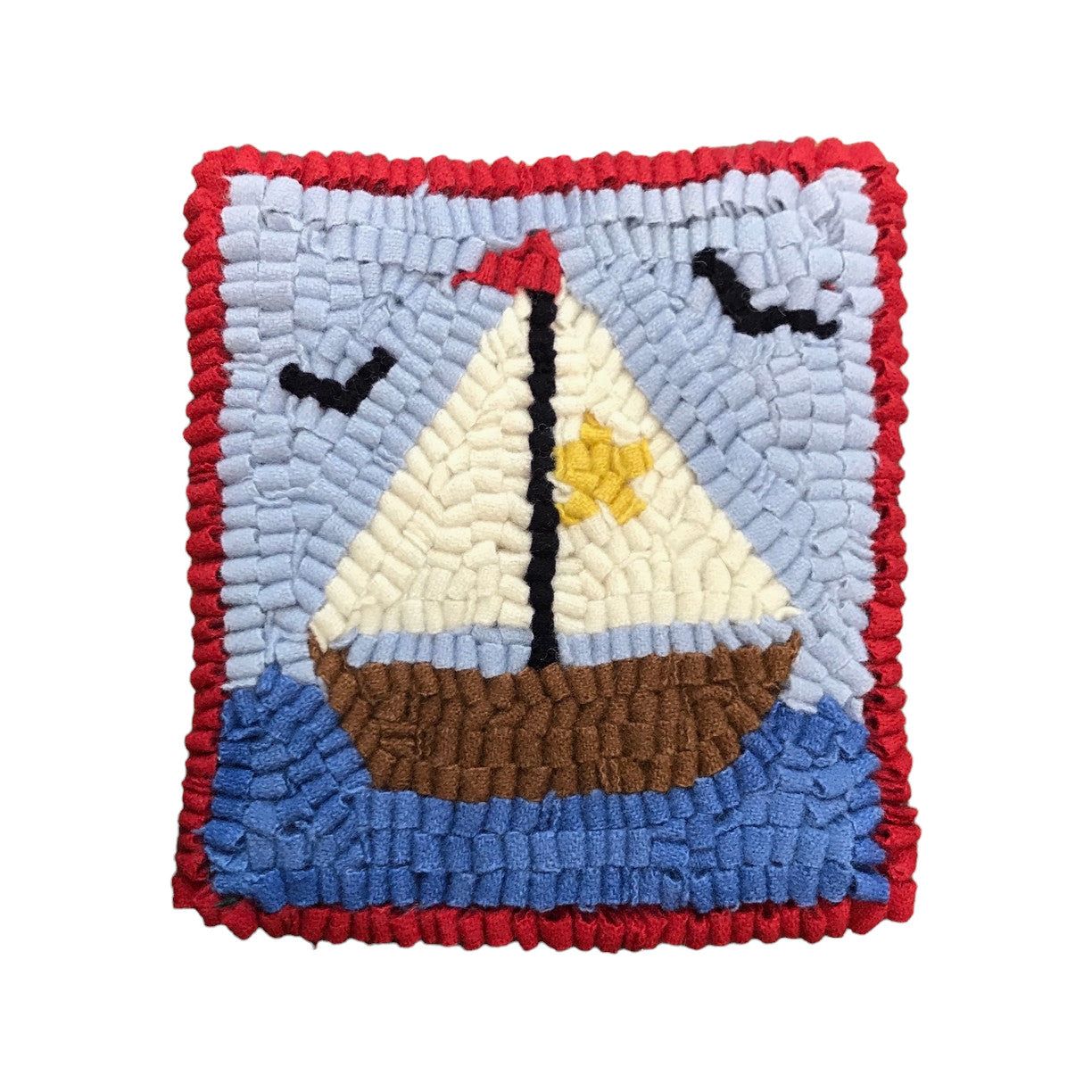 Rug Hooking Kit - Kid Friendly Fiber Art Kit - Sail Away