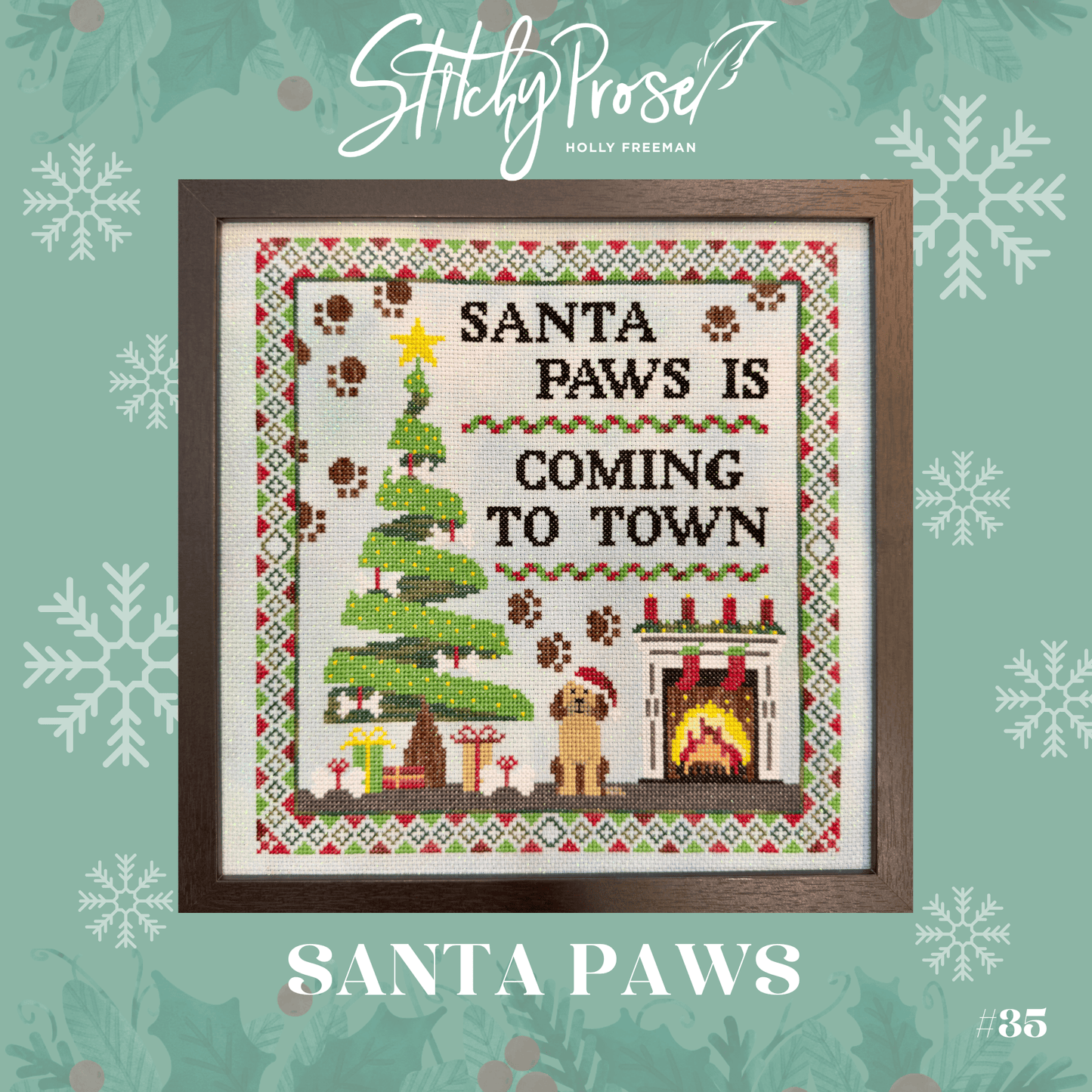 Stitchy Prose | Santa Paws