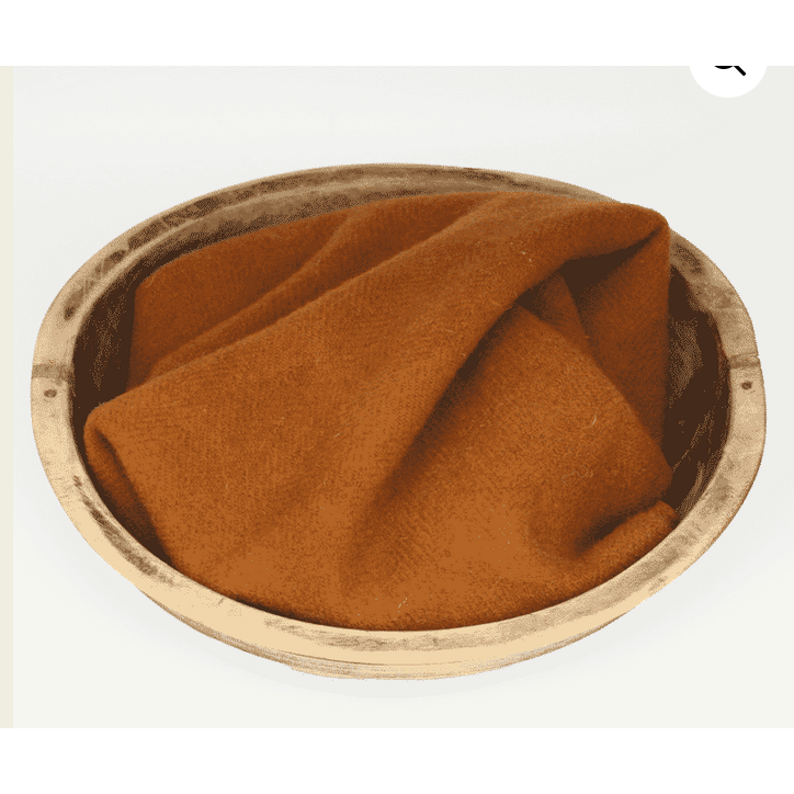 Blackberry Primitives ~ Pumpkin Hand-Dyed Wool Fabric Fat Quarter TEXTURED
