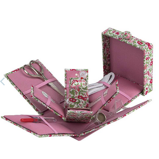 Liberty Craft Club ~ Victorian Style Sewing Box Forget Me Not Blossom