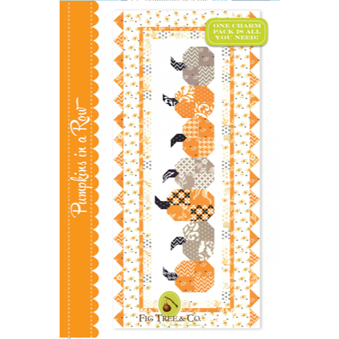 Fig Tree & Co. ~ Pumpkins in a Row Table Runner Pattern