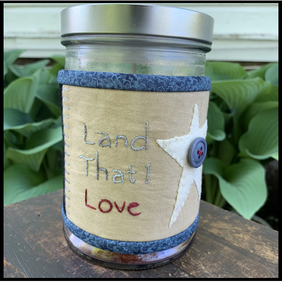 Gentle Thread Needle Art Designs ~ Land That I Love Pattern and/or Kit