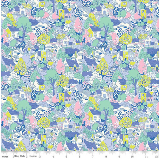 Liberty Fabric ~ London Parks Collection Heath View B 01666857B