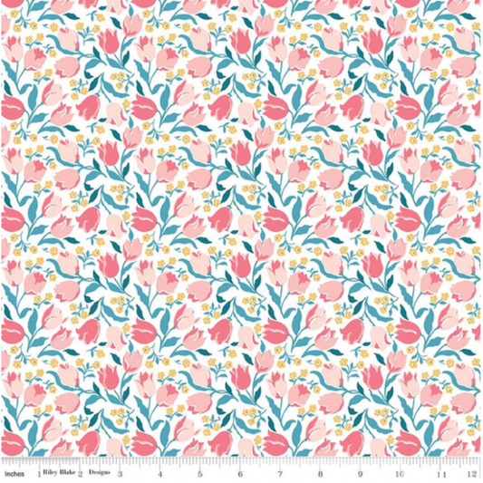 Liberty Fabric ~ London Parks Collection Tulip Triumph A 01666852A