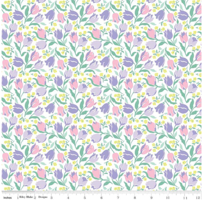 Liberty Fabric ~ London Parks Tulip Triumph B 01666852B