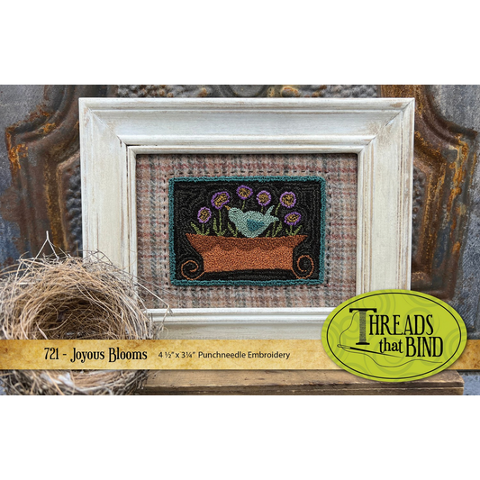 Threads That Bind ~ Joyous Blooms Punch Needle Pattern