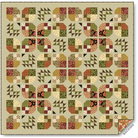 Autumn Woods Falling Leaves Quilt Pattern ~ Free PDF Download
