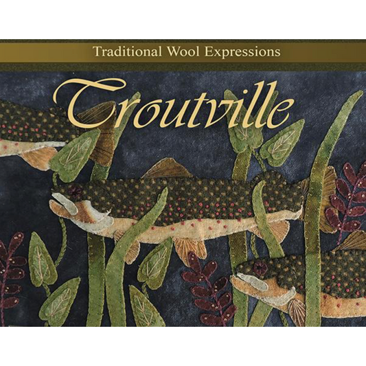 Crane Design ~ Troutville Wool Applique Pattern