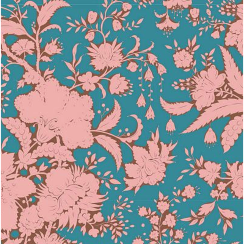 Tilda Fabrics ~ Bloomsville Abloom Petrol TIL110073-V15