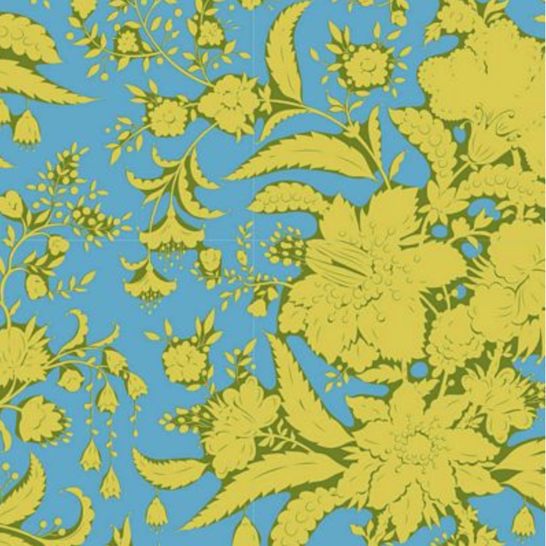 Tilda Fabrics ~ 38" remnant ~ Bloomsville Abloom Sky TIL110074-V15