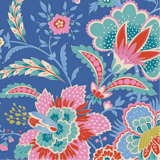 Tilda Fabrics ~ Bloomsville Late Bloomer Sapphire TIL100508-V15