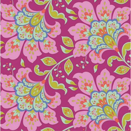 Tilda Fabrics ~ Bloomsville Flowermarket Plum TIL100502-V15