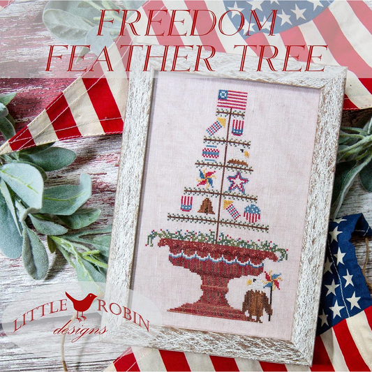 Little Robin Designs ~ Freedom Feather Tree Pattern
