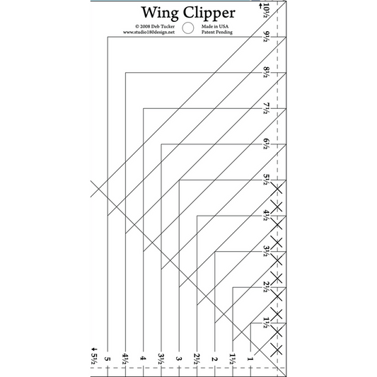 Studio 180 Design ~ Wing Clipper Template