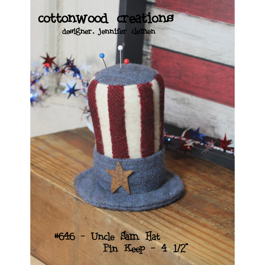 Cottonwood Creations ~ Uncle Sam Hat Pinkeep