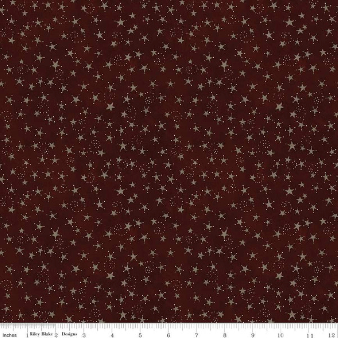 Teresa Kogut Bright Stars ~  Stars C13106-Burgundy