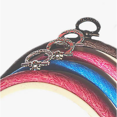Brown Embroidery Hoop - Oval Nurge Flexible Hoop