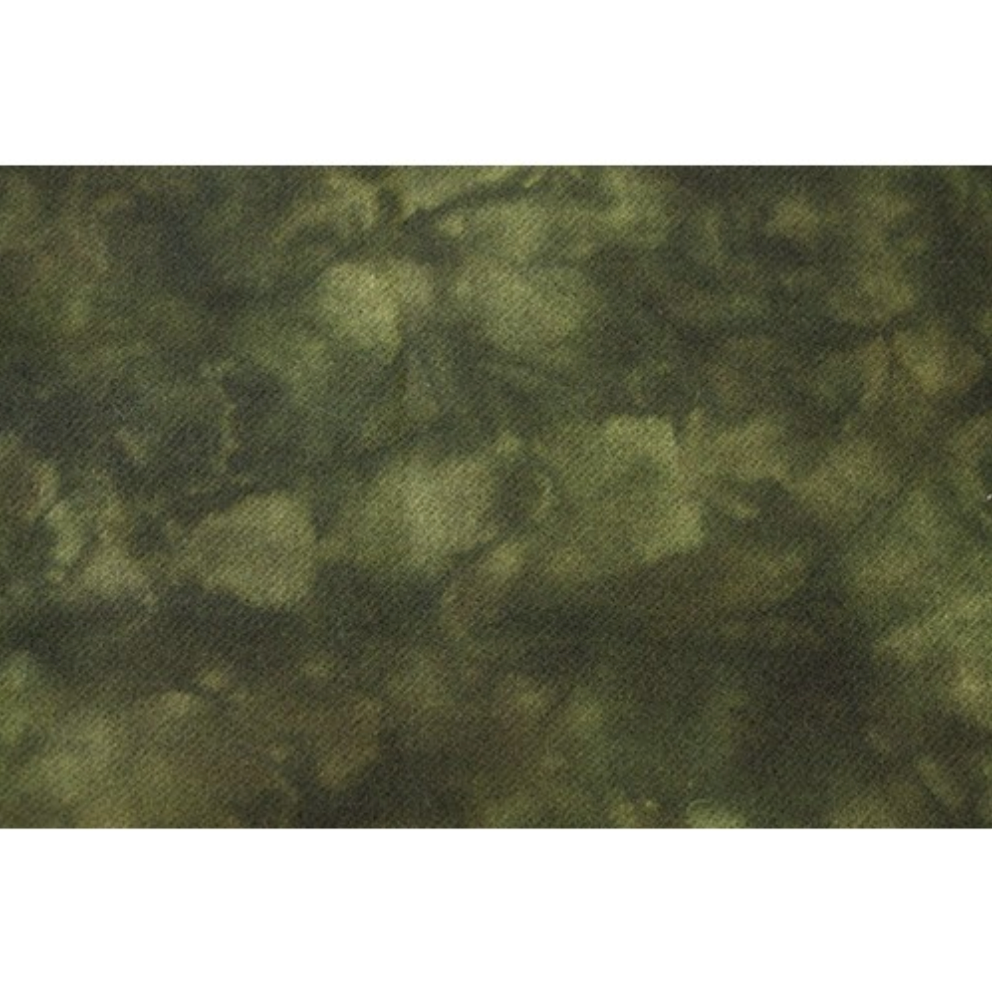 Primitive Gatherings ~ Bronze Green Hand-Dyed Texture Wool Fabric Fat Quarter