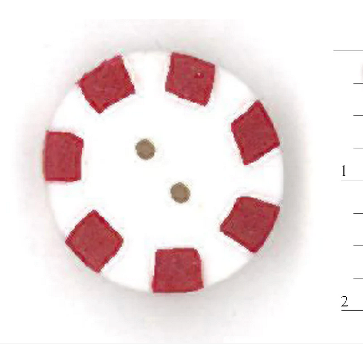 JABC ~ Small Red Peppermint Button – Hobby House Needleworks