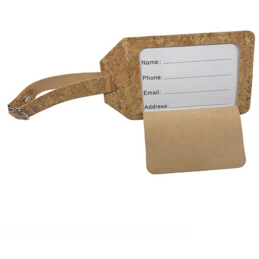 Cork Luggage Tag ~ Sewing Machine