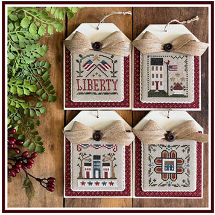 Little House Needleworks ~  Cross Stitch Petites - Americana Pattern