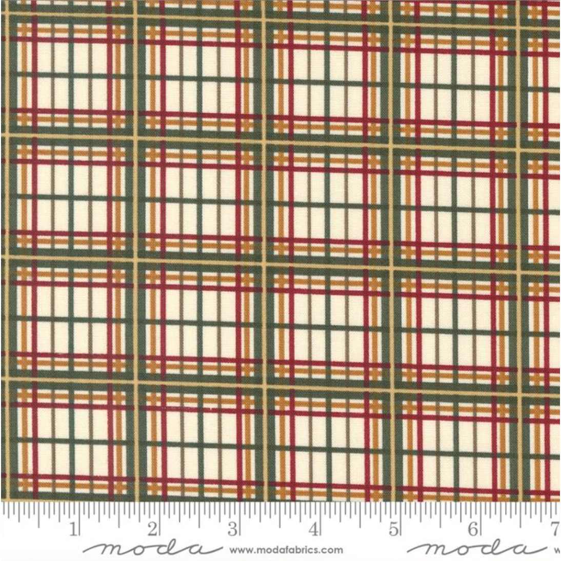 Shoppes on Main ~ Plaid Checks Ecru 6924 11