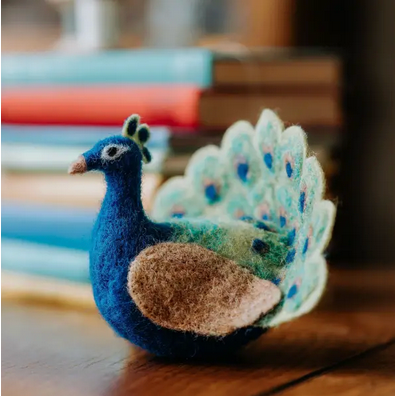 The Crafty Kit Company ~ Fabulous Peacock Needle Felting Kit