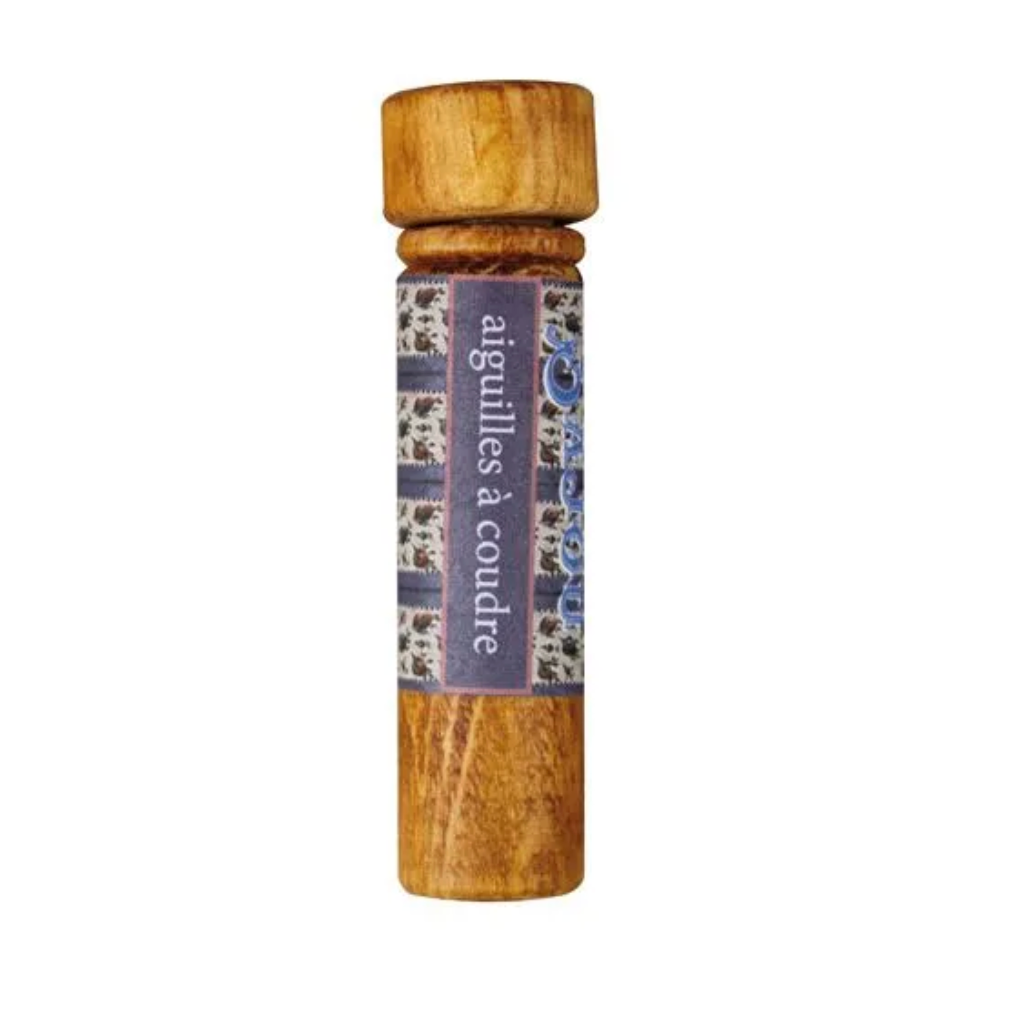 Sajou Wooden Holder and Six Needle Cases