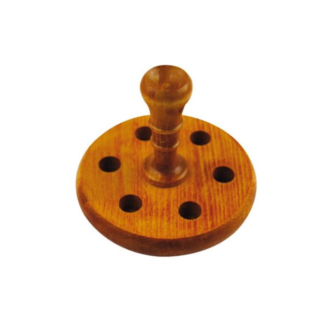 Sajou Wooden Holder and Six Needle Cases