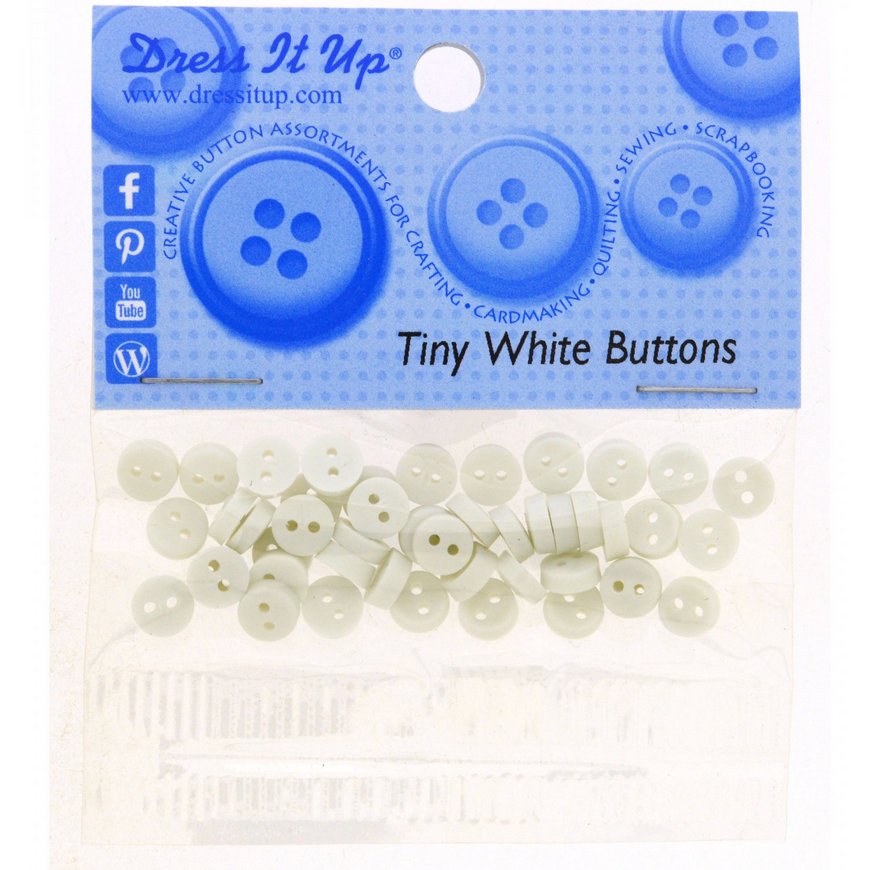 Tiny White Buttons