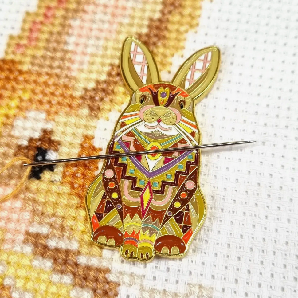 Meloca Designs Mandala Rabbit Needle Minder