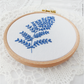 Tamar ~ Blue Leaves 4" Embroidery Kit