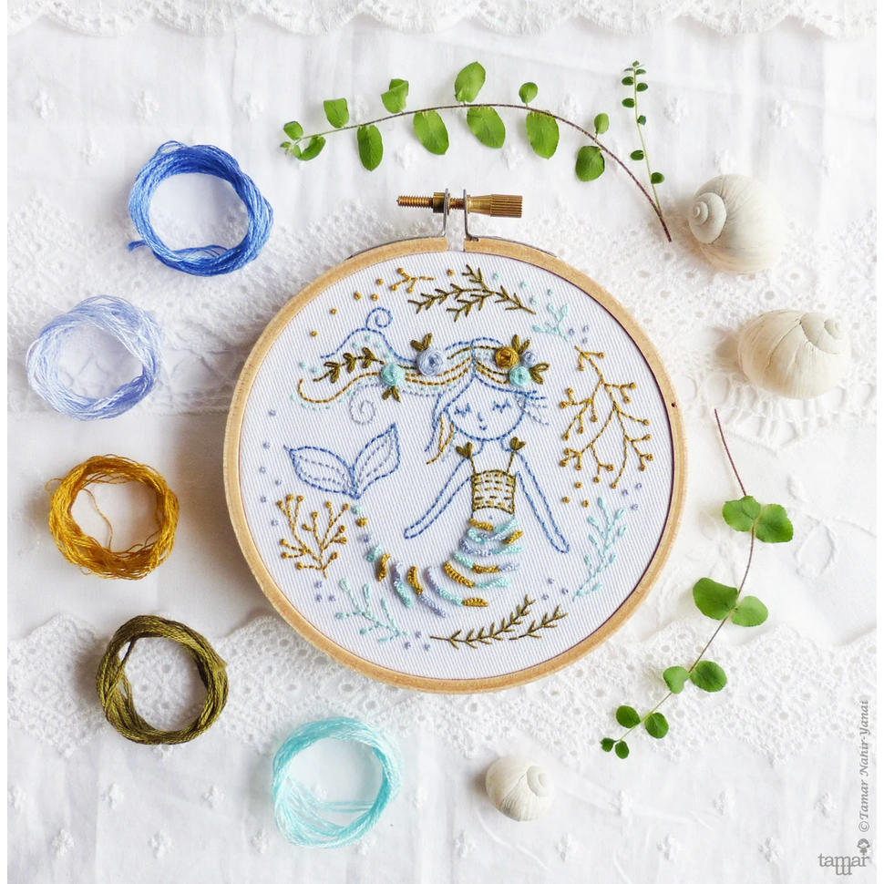Tamar ~ Mermaid Dreams 4" Embroidery Kit
