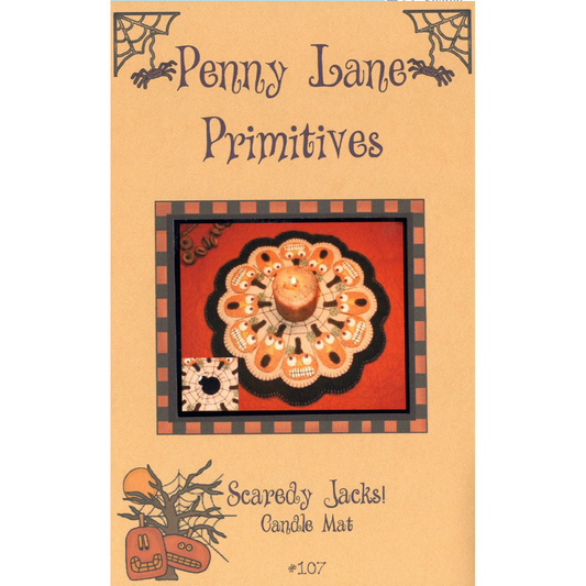 Penny Lane Primitives ~ Scaredy Jacks! Candle Mat Pattern