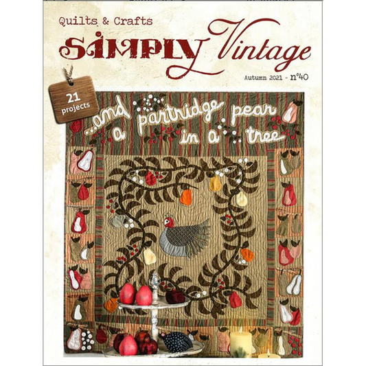 Simply Vintage QM SV40 Quiltmania ~ Fall 2021