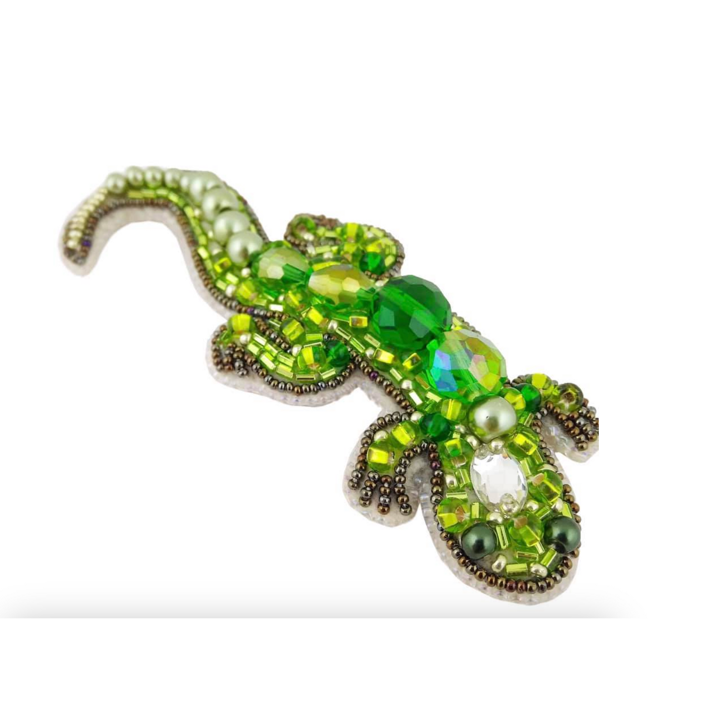 Beadwork Brooch Kit ~ Lizard