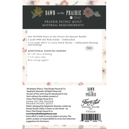 Fancy That Design House & Co. ~ Prairie Picnic Quilt Pattern