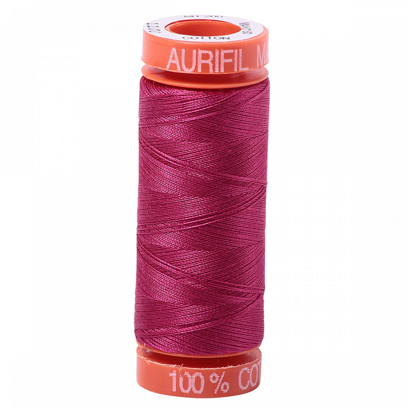 Aurifil ~ Mako Cotton Embroidery/Sewing Thread 50wt 220yds Red Plum ~ 1100