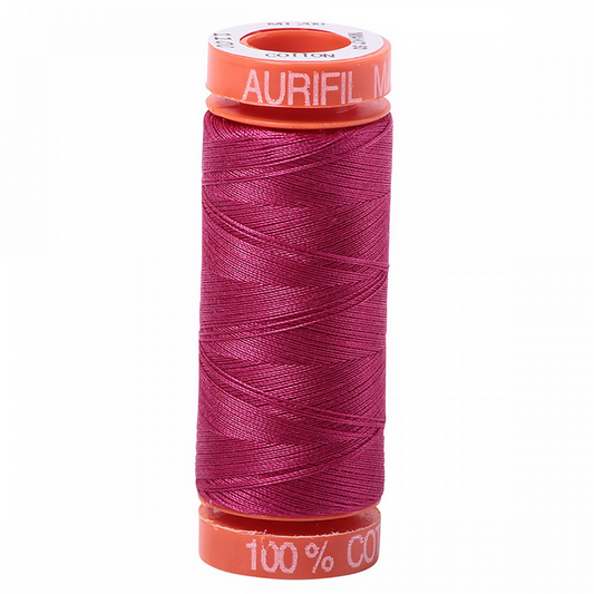 Aurifil ~ Mako Cotton Embroidery/Sewing Thread 50wt 220yds Red Plum ~ 1100