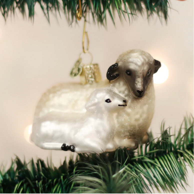 Old World Christmas ~ Sheep with Lamb Ornament – Hobby House Old World Christmas ~ Sheep with Lamb Ornament – Hobby House