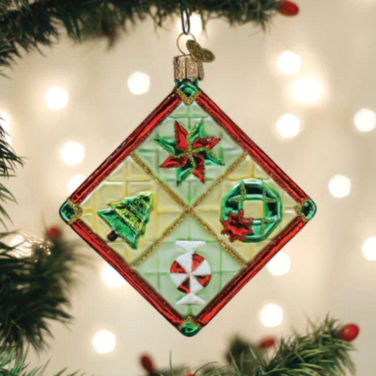 Old World Christmas ~ Christmas Quilt Ornament