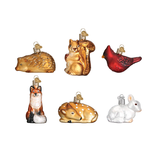 Old World Christmas ~ Mini Woodland Animal Set Ornament