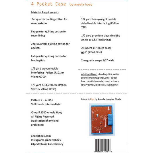 Aneela Hoey ~ 4 Pocket Case Pattern