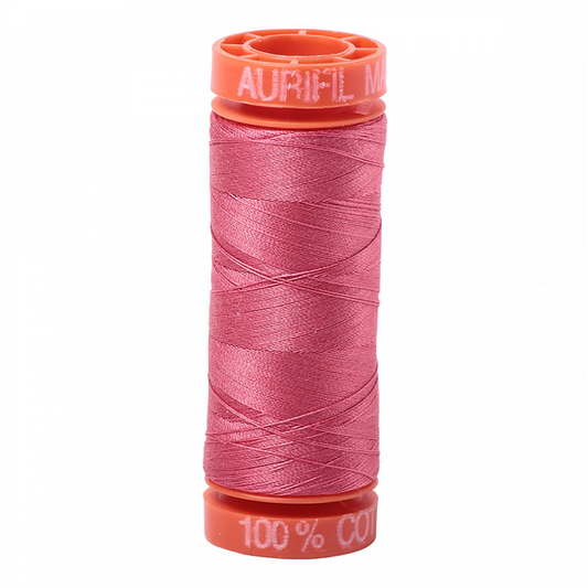 Aurifil ~ Mako Cotton Embroidery/Sewing Thread 50wt 220yds Peony ~ 2440